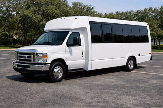 18-passenger minibus available for charter in Murrieta, CA